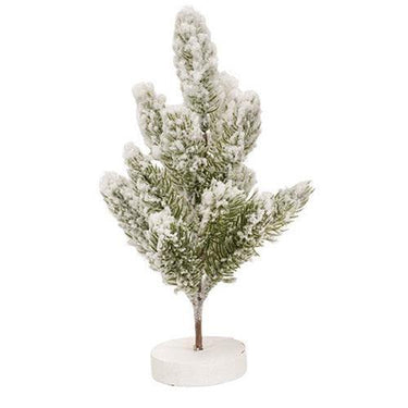 Snowy Spruce Mini Tree on Base 10 - The Fox Decor